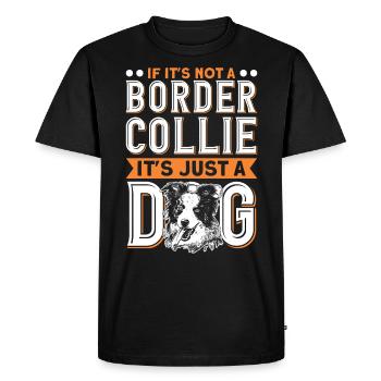 Si ce n’est pas un Border Collie - T-shirt Premium bio Homme - noir - Devant - Nico (187cm)
