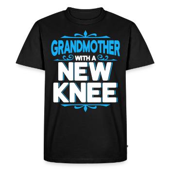 Großmutter mit neuem Knie - Männer Premium Bio T-Shirt - Schwarz - Vorne - Nico (187cm)
