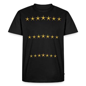 Golden Star Chains - Men's Premium Organic T-Shirt - black - Front - Nico (187cm)
