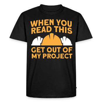 Project Foreman Construction Manager Construction Project - Men's Premium Organic T-Shirt - black - Front - Nico (187cm)