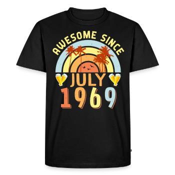Heart’s Desire pour juillet 1969 - T-shirt Premium bio Homme - noir - Devant - Nico (187cm)
