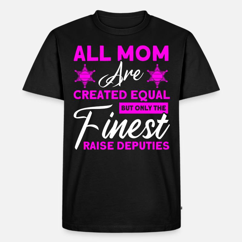 Abgeordnete Hilfssheriff Mama Mutter - Männer Premium Bio T-Shirt - Schwarz