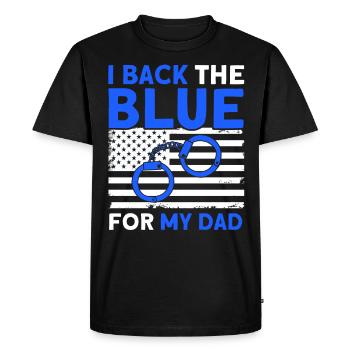 Policier américain Police Police Grand-père - T-shirt Premium bio Homme - noir - Devant - Nico (187cm)