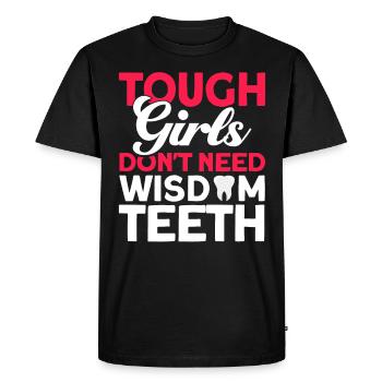 Dents de sagesse Dentiste patient de dent de sagesse - T-shirt Premium bio Homme - noir - Devant - Nico (187cm)