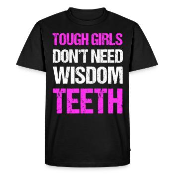 Dents de sagesse Dentiste patient de dent de sagesse - T-shirt Premium bio Homme - noir - Devant - Nico (187cm)