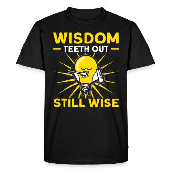 Dents de sagesse Dentiste patient de dent de sagesse - T-shirt Premium bio Homme - noir - Devant - Nico (187cm)