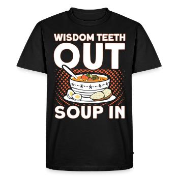 Dents de sagesse Dentiste patient de dent de sagesse - T-shirt Premium bio Homme - noir - Devant - Nico (187cm)