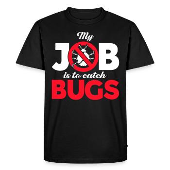 Qa Engineer QA Tester Testeur de logiciels - T-shirt Premium bio Homme - noir - Devant - Nico (187cm)