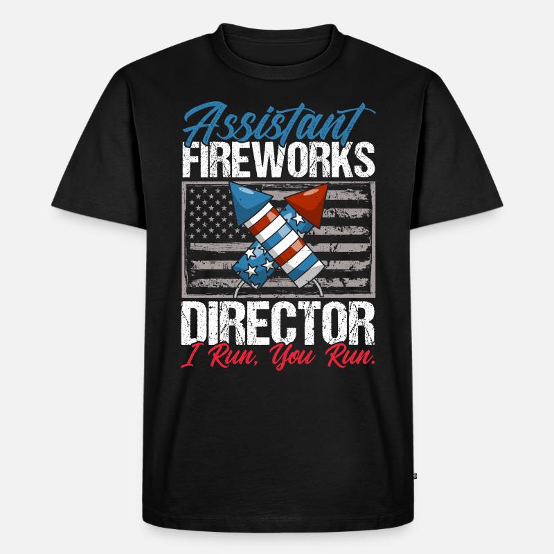 Funny fireworks pyrotechnician saying - Men's Premium Organic T-Shirt - black