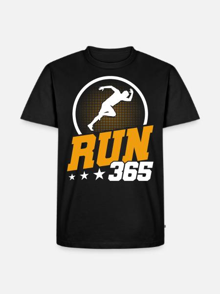 Motivation Streak Running Runner Marathon - Men's Premium Organic T-Shirt - black