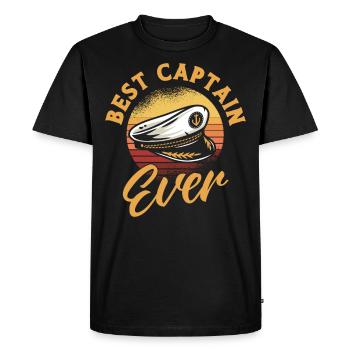 Boat Lovers Boat Captain Captain Captains - Men's Premium Organic T-Shirt - black - Front - Nico (187cm)