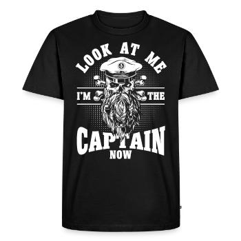 Boat Lovers Boat Captain Captain Captains - Men's Premium Organic T-Shirt - black - Front - Nico (187cm)