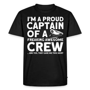 Boat Lovers Boat Captain Captain Captains - Men's Premium Organic T-Shirt - black - Front - Nico (187cm)