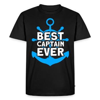Boat Lovers Boat Captain Captain Captains - Men's Premium Organic T-Shirt - black - Front - Nico (187cm)