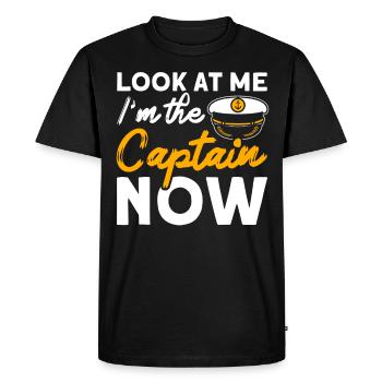 Boat Lovers Boat Captain Captain Captains - Men's Premium Organic T-Shirt - black - Front - Nico (187cm)