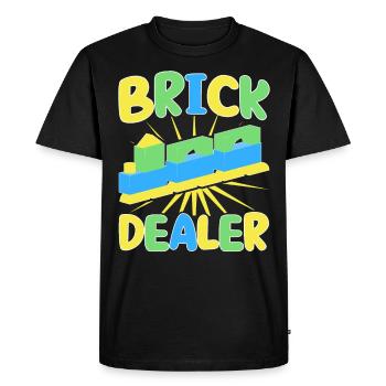 Dealer Terminal Block Block - Men's Premium Organic T-Shirt - black - Front - Nico (187cm)
