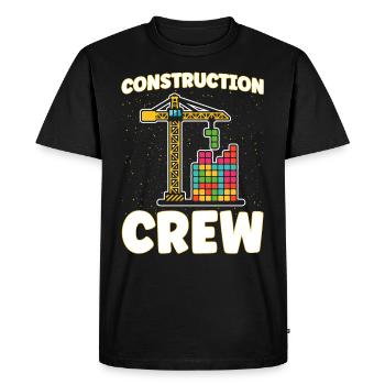 Crew clamping module module - Men's Premium Organic T-Shirt - black - Front - Nico (187cm)