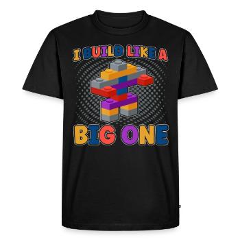Construire un bloc de serrage bloc de construction - T-shirt Premium bio Homme - noir - Devant - Nico (187cm)