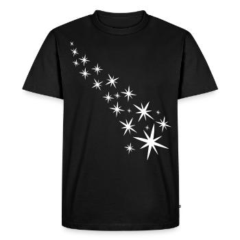 Weisse Sternenstrasse - T-shirt Premium bio Homme - noir - Devant - Nico (187cm)