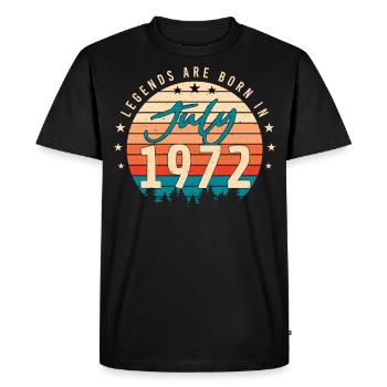 Congratulations on the age of 50 July 1972 - Men's Premium Organic T-Shirt - black - Front - Nico (187cm)