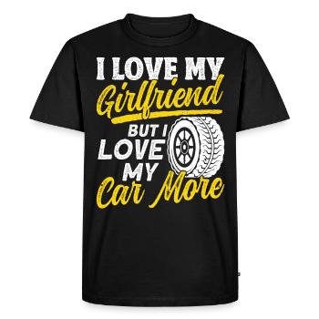 Drôle de repaire de voitures Mécanicien automobile Amateurs de voitures - T-shirt Premium bio Homme - noir - Devant - Nico (187cm)