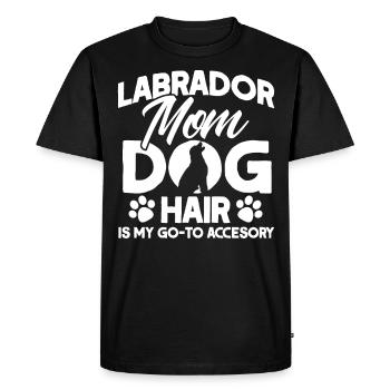 Animal de compagnie Labrador Mama Dog Labrador - T-shirt Premium bio Homme - noir - Devant - Nico (187cm)