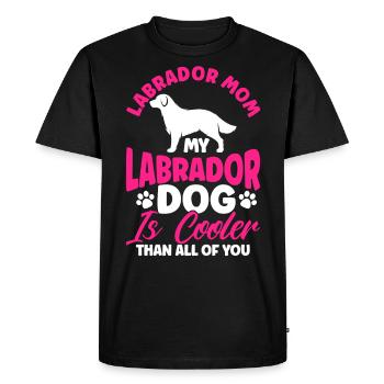 Animal de compagnie Labrador Mama Dog Labrador - T-shirt Premium bio Homme - noir - Devant - Nico (187cm)