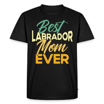 Animal de compagnie Labrador Mama Dog Labrador - T-shirt Premium bio Homme - noir - Devant - Nico (187cm)