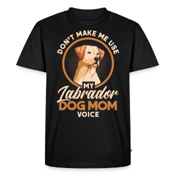 Animal de compagnie Labrador Mama Dog Labrador - T-shirt Premium bio Homme - noir - Devant - Nico (187cm)
