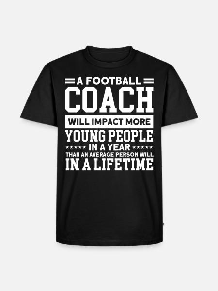 Fodboldtrænere påvirker unge - Herre Premium økologisk T-shirt - sort