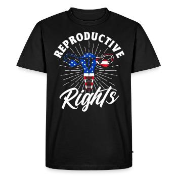 Reproductive rights - Men's Premium Organic T-Shirt - black - Front - Nico (187cm)