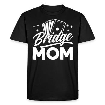 Pont Mama - T-shirt Premium bio Homme - noir - Devant - Nico (187cm)