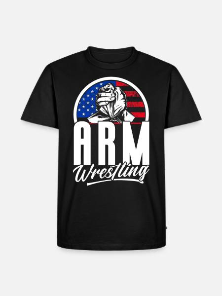 Arm press Arm press - Men's Premium Organic T-Shirt - black