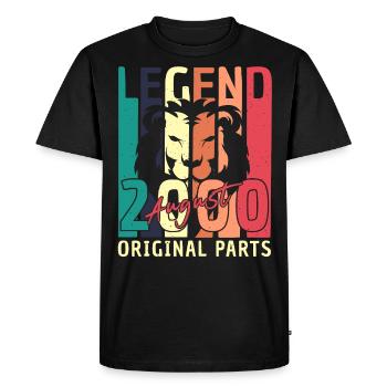 Year of construction August 2000 - Men's Premium Organic T-Shirt - black - Front - Nico (187cm)