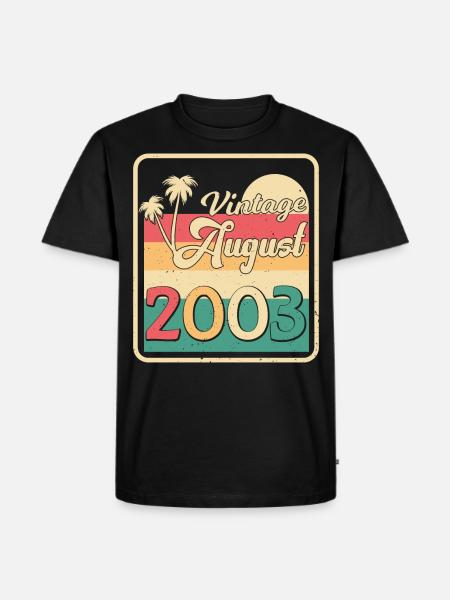 2003 August Retro - Men's Premium Organic T-Shirt - black