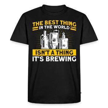The best thing in the world Brewers - Men's Premium Organic T-Shirt - black - Front - Nico (187cm)
