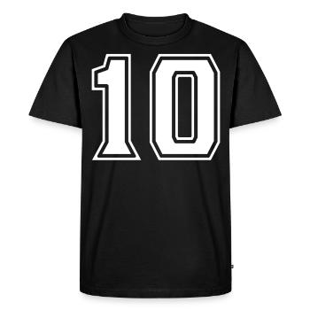 Blanc 10 - T-shirt Premium bio Homme - noir - Devant - Nico (187cm)