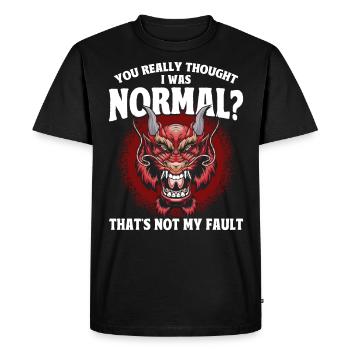 You really thought I was normal dragon - Men's Premium Organic T-Shirt - black - Front - Nico (187cm)