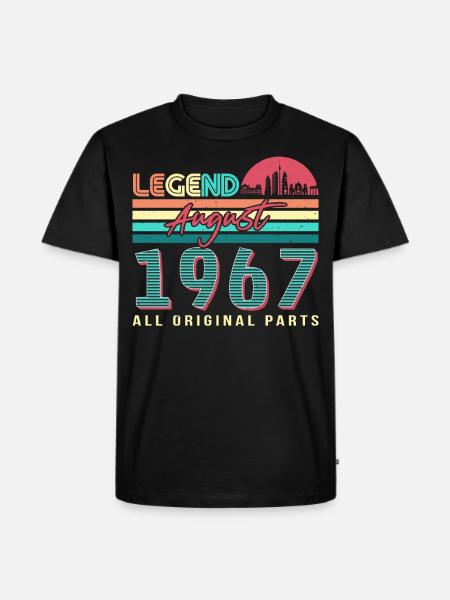 1967 August All original - Men's Premium Organic T-Shirt - black