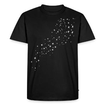 Stardust Blanc - T-shirt Premium bio Homme - noir - Devant - Nico (187cm)