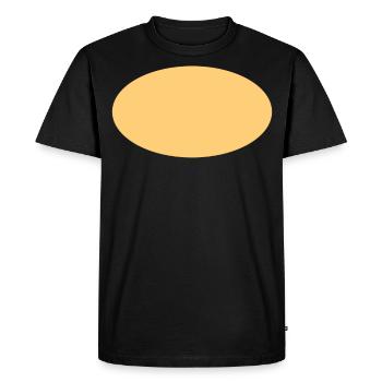 Yellow Oval Conception simple - T-shirt Premium bio Homme - noir - Devant - Nico (187cm)