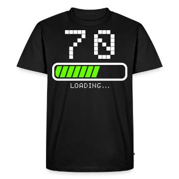 70 years anniversary Loading Loading beam - Men's Premium Organic T-Shirt - black - Front - Nico (187cm)