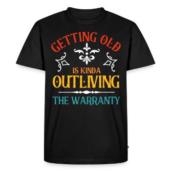 Old people Sarcastic grandfather - Men's Premium Organic T-Shirt - black - Front - Nico (187cm)