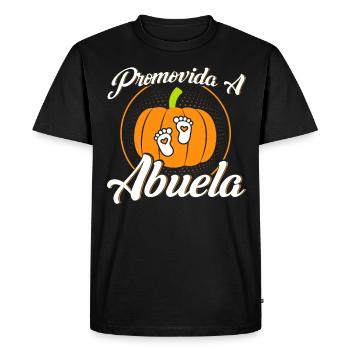 Annonce de grossesse Annonce de bébé - T-shirt Premium bio Homme - noir - Devant - Nico (187cm)