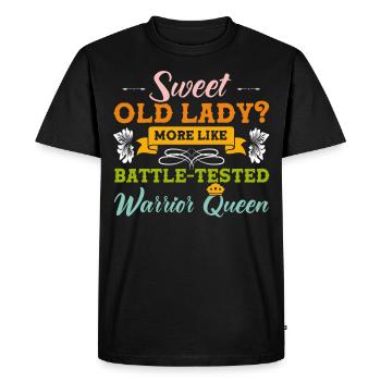 Old people Sarcastic Grandma - Men's Premium Organic T-Shirt - black - Front - Nico (187cm)