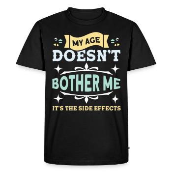 Personnes âgées Grand-père sarcastique - T-shirt Premium bio Homme - noir - Devant - Nico (187cm)