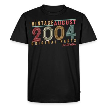 2004 Finally of legal age in August - Men's Premium Organic T-Shirt - black - Front - Nico (187cm)