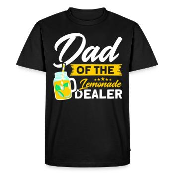 Jus de citron Jus de citron Limonade - T-shirt Premium bio Homme - noir - Devant - Nico (187cm)