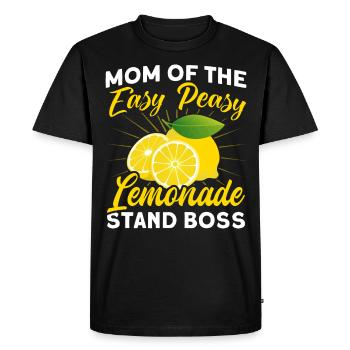 Jus de citron Jus de citron Limonade - T-shirt Premium bio Homme - noir - Devant - Nico (187cm)