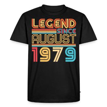 Année de construction Août 1979 - T-shirt Premium bio Homme - noir - Devant - Nico (187cm)